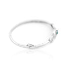 925 Sterling Silver Kada Green Fancy  Silver