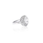 Elouise White Silver Ring