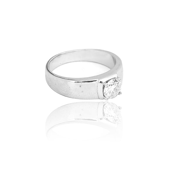 Leah 925 Silver Moissante Ring