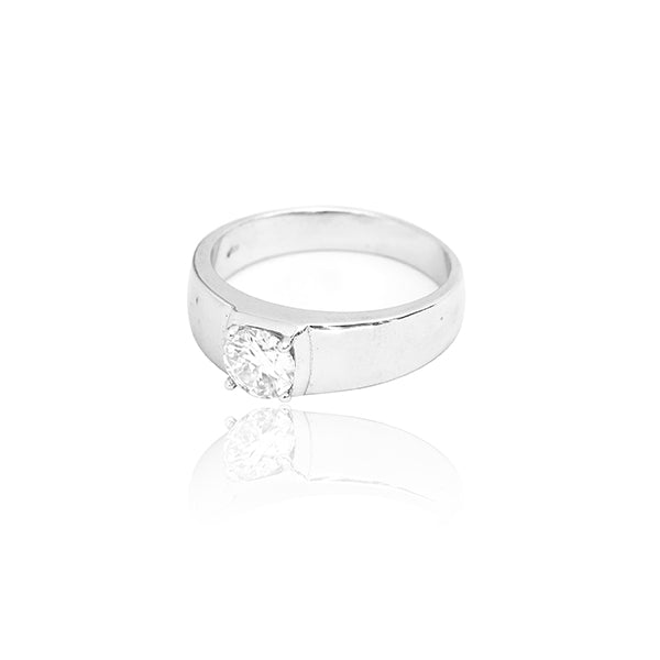 Leah 925 Silver Moissante Ring