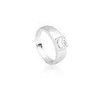 Leah 925 Silver Moissante Ring