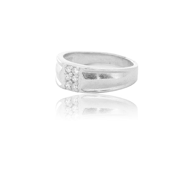 River Silver Baby Ring