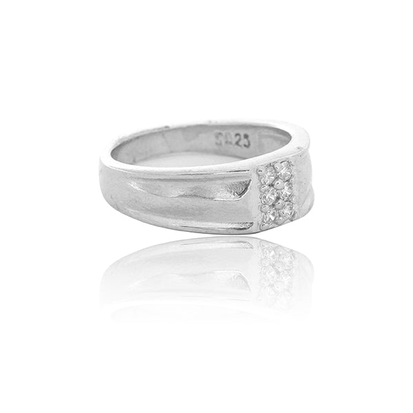 River Silver Baby Ring