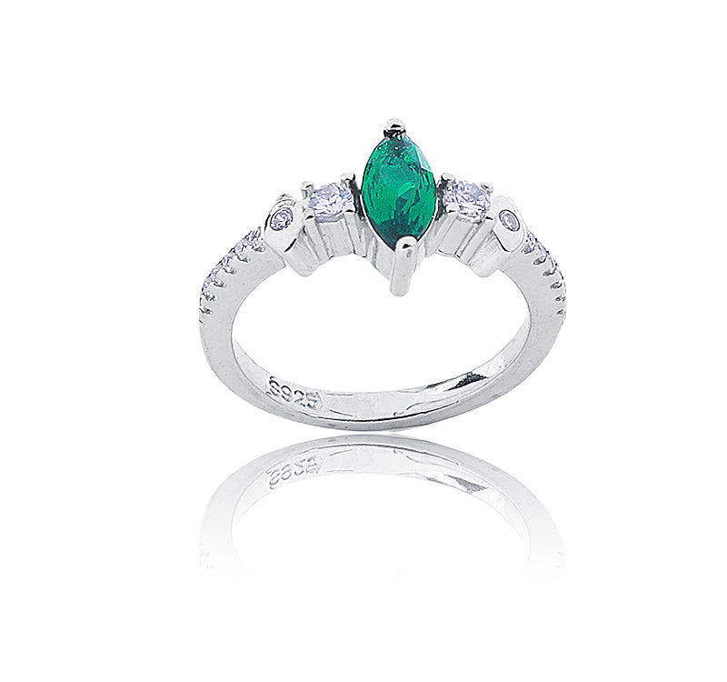 Mehar Green Silver 925 Ring