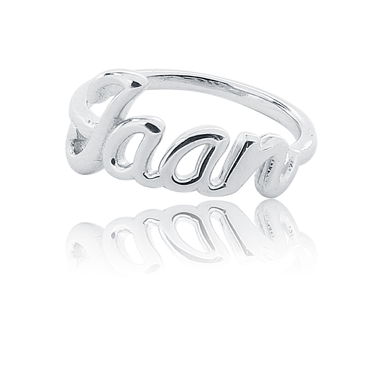 Jaan Word Silver 925 Ring