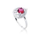 Mughdha Pink Silver 925 Ring