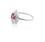 Mughdha Pink Silver 925 Ring