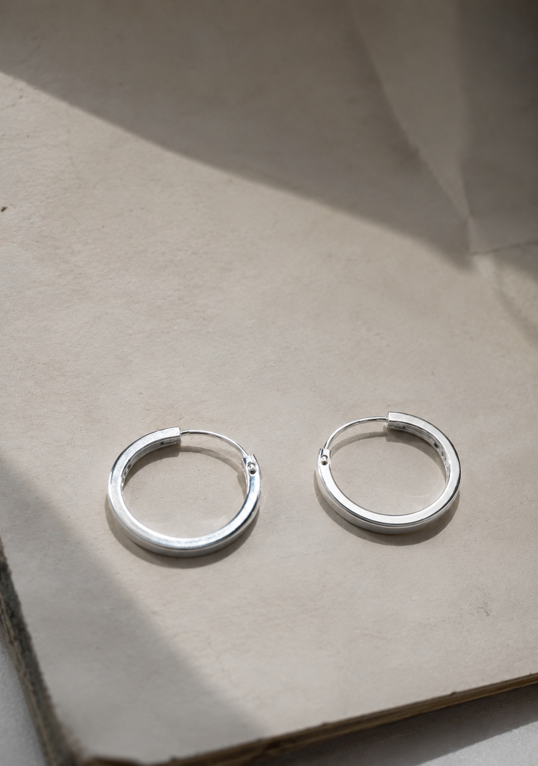Classic Silver Hoop Earrings