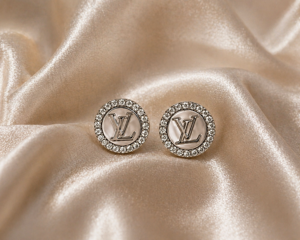Textured Leaf Stud Earrings