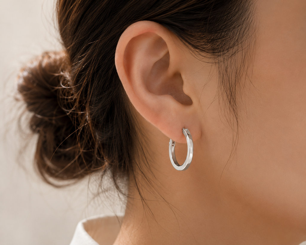 Classic Silver Hoop Earrings