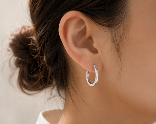 Classic Silver Hoop Earrings