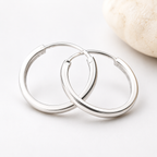 Classic Silver Hoop Earrings
