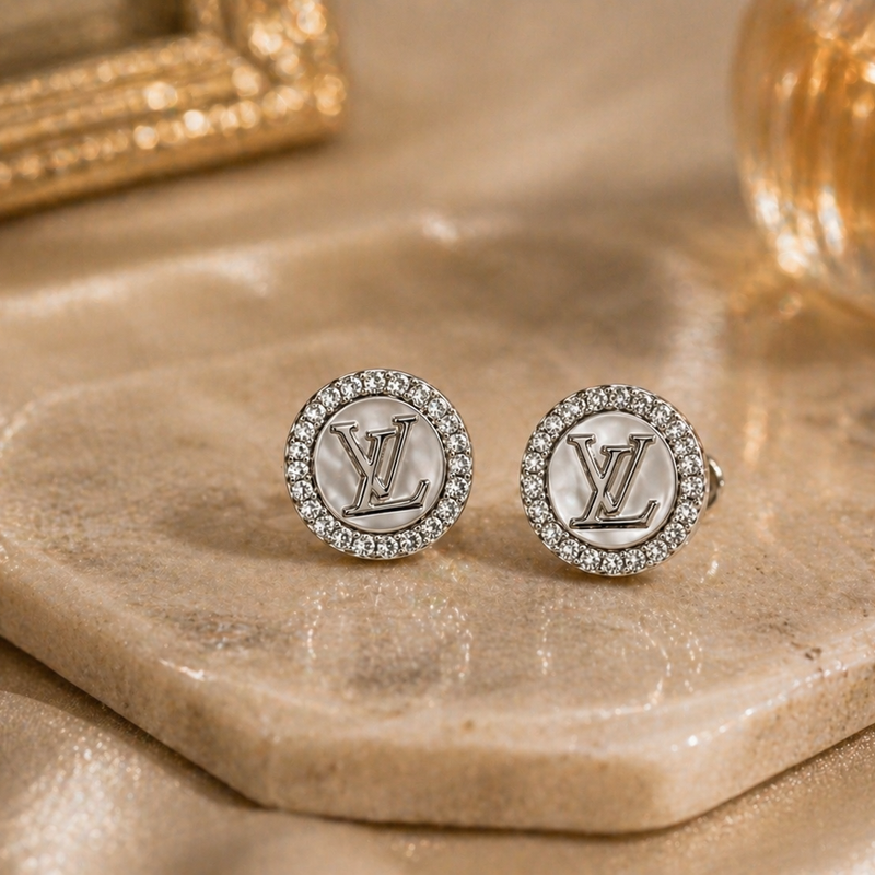 Textured Leaf Stud Earrings