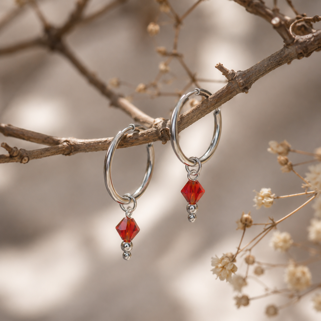 Minimal Thick Hoop Earrings