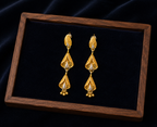 Gold Leaf Dangle Earrings