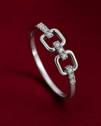 Triple Stone Adjustable Ring