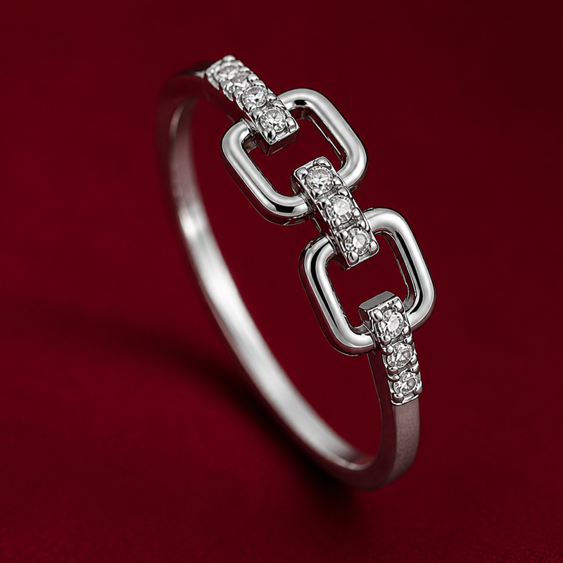 Triple Stone Adjustable Ring