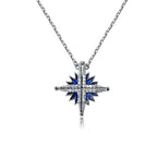 Iris Silver 925 Magnetic Blue Star Chain
