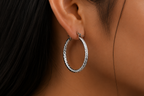 Minimal Silver Hoop Earrings