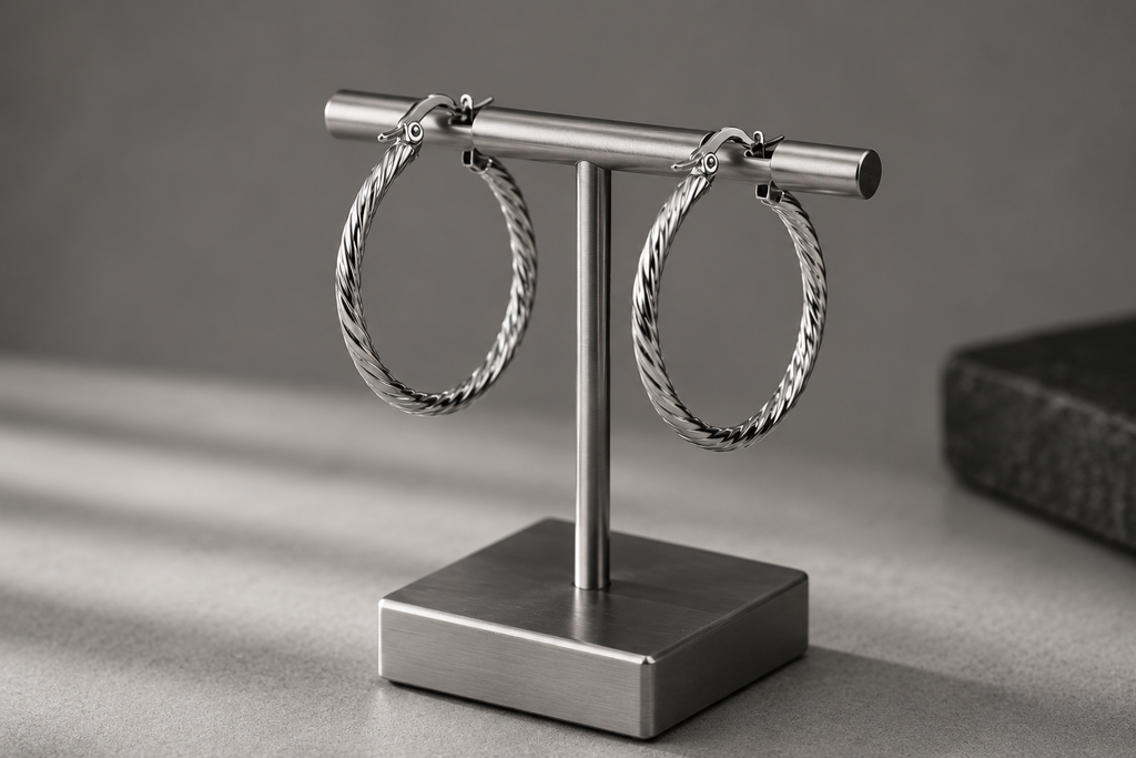 Minimal Silver Hoop Earrings