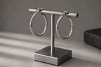 Minimal Silver Hoop Earrings