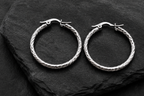 Minimal Silver Hoop Earrings