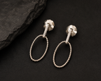 Oval Link Drop Earrings