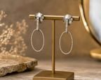 Oval Link Drop Earrings