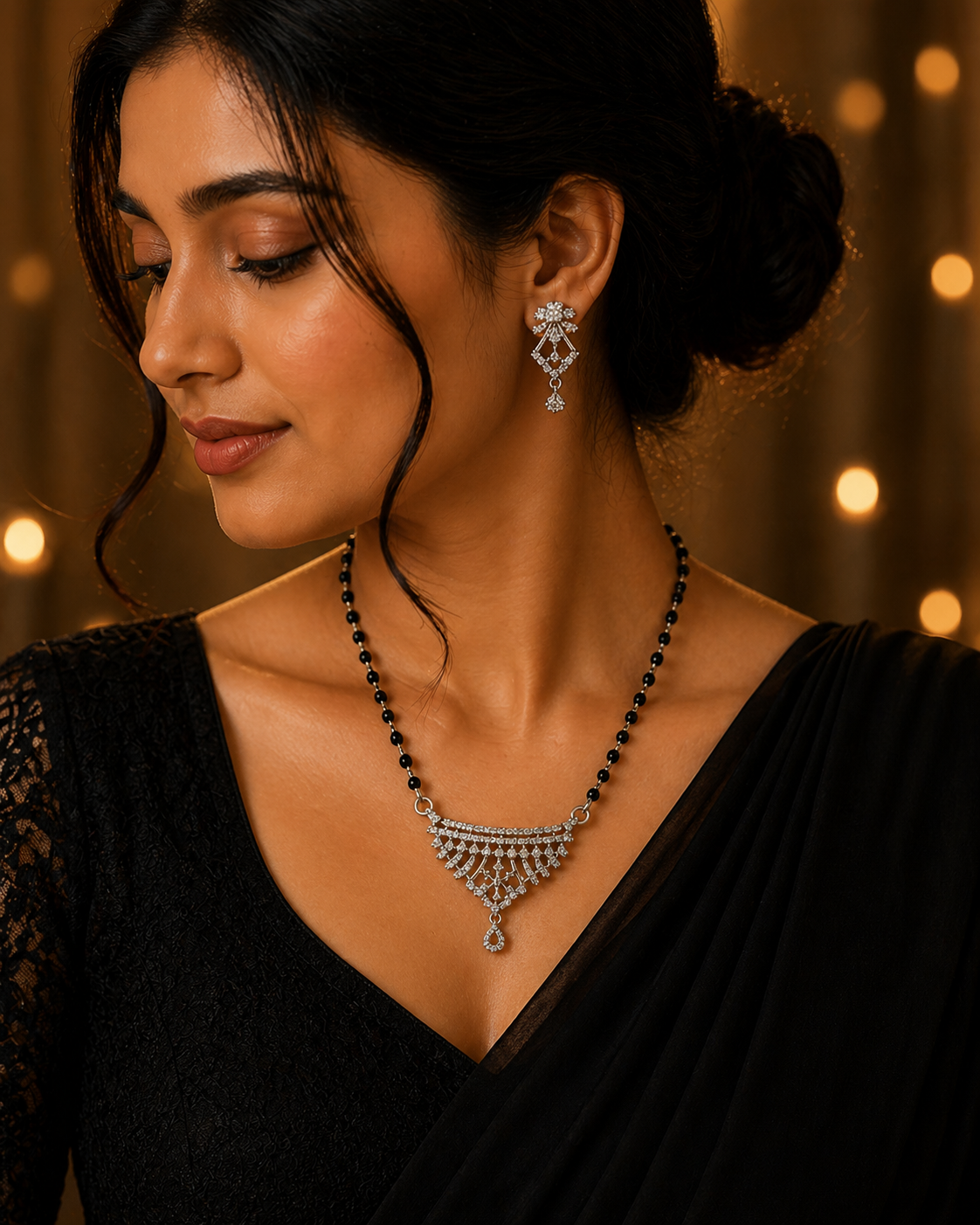 Triangle Lace Drape