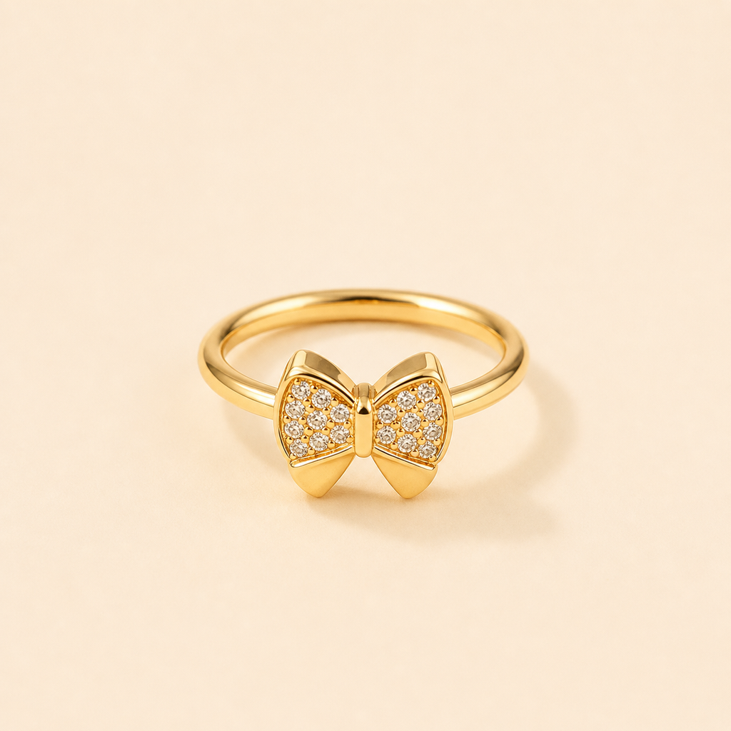 Minimal Crystal Band Ring