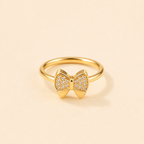 Minimal Crystal Band Ring