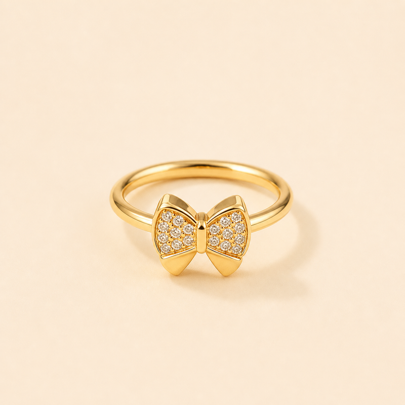 Minimal Crystal Band Ring