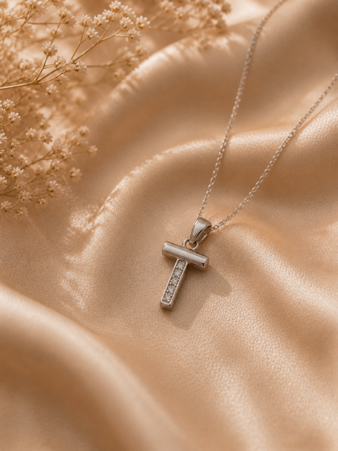 Minimal Crystal Bar Pendant