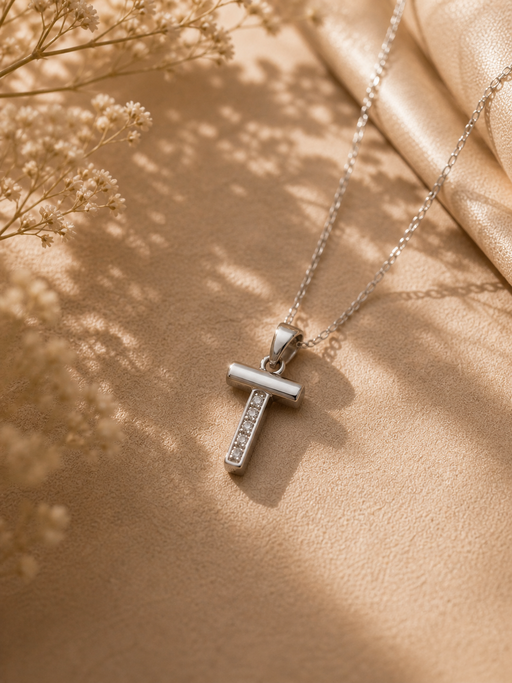 Minimal Crystal Bar Pendant