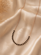 Minimal Black Bead Chain