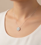 Halo Medallion Pendant Chain