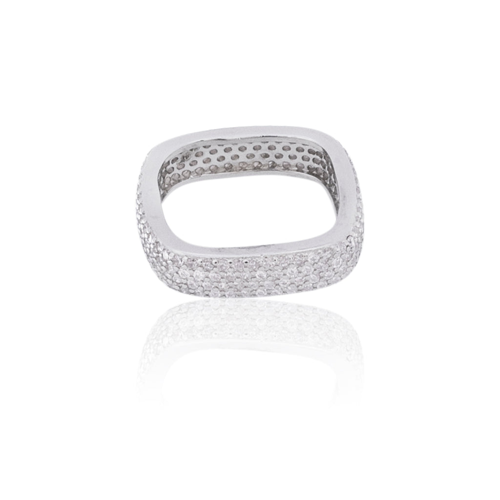 Lavender Square Silver 925 Ring