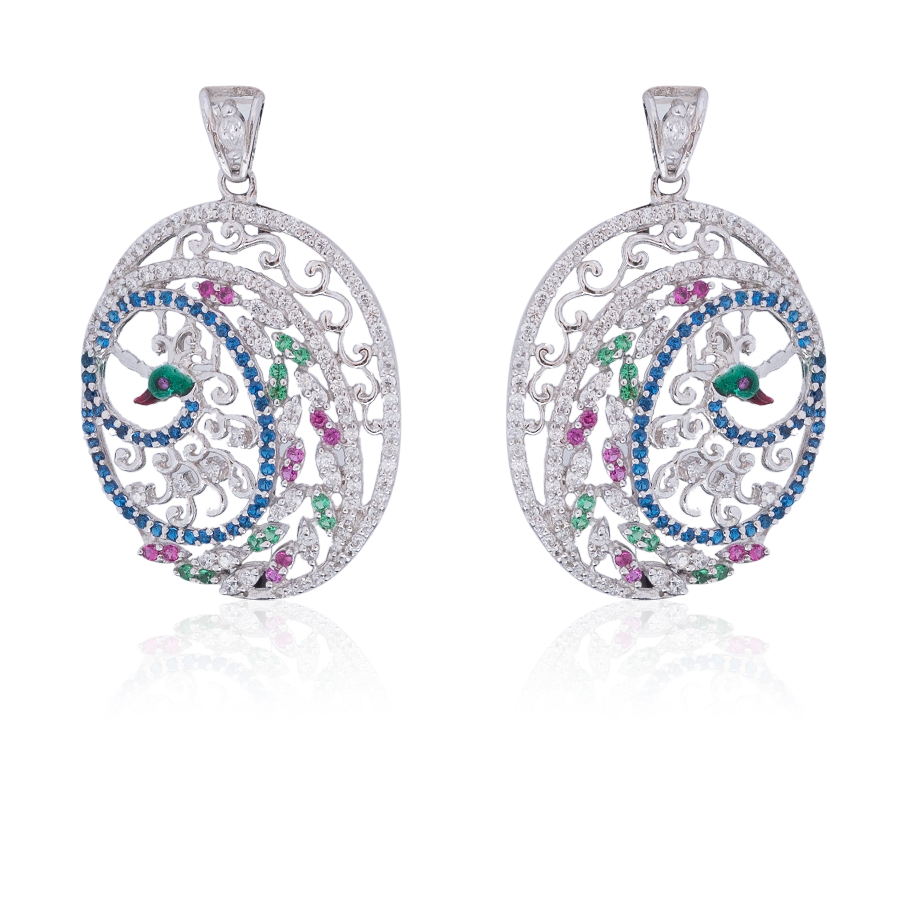 Jenna Peacock Silver 925 Mini Pandent Set