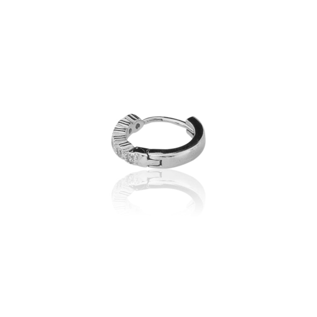 Ori Hoop Bali Earrings for Men 925 Sterling Silver
