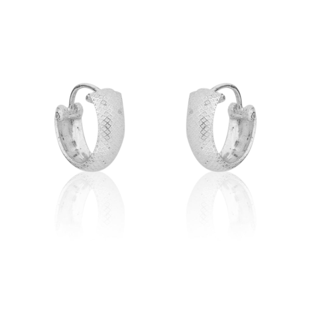 925 Silver Elegant Knot Hoop Earring