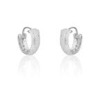 925 Silver Elegant Knot Hoop Earring