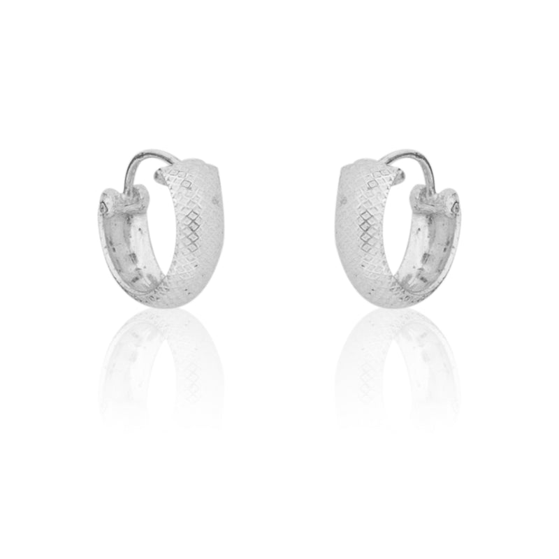 925 Silver Elegant Knot Hoop Earring