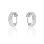 925 Silver Elegant Knot Hoop Earring