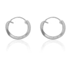 925 Silver Elegant Knot Hoop Earring