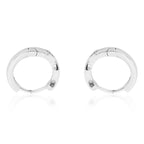 SILVER 916 Sterling Silver Men's Hoops/Bali Earring