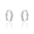 SILVER 916 Sterling Silver Men's Hoops/Bali Earring
