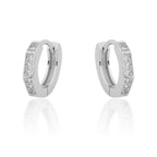 Platinum Flame Drop Earring