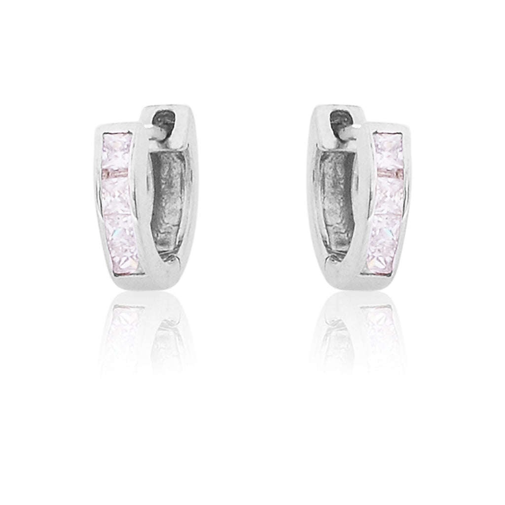 Silver Slim Bali Round Mens /Boys Earring