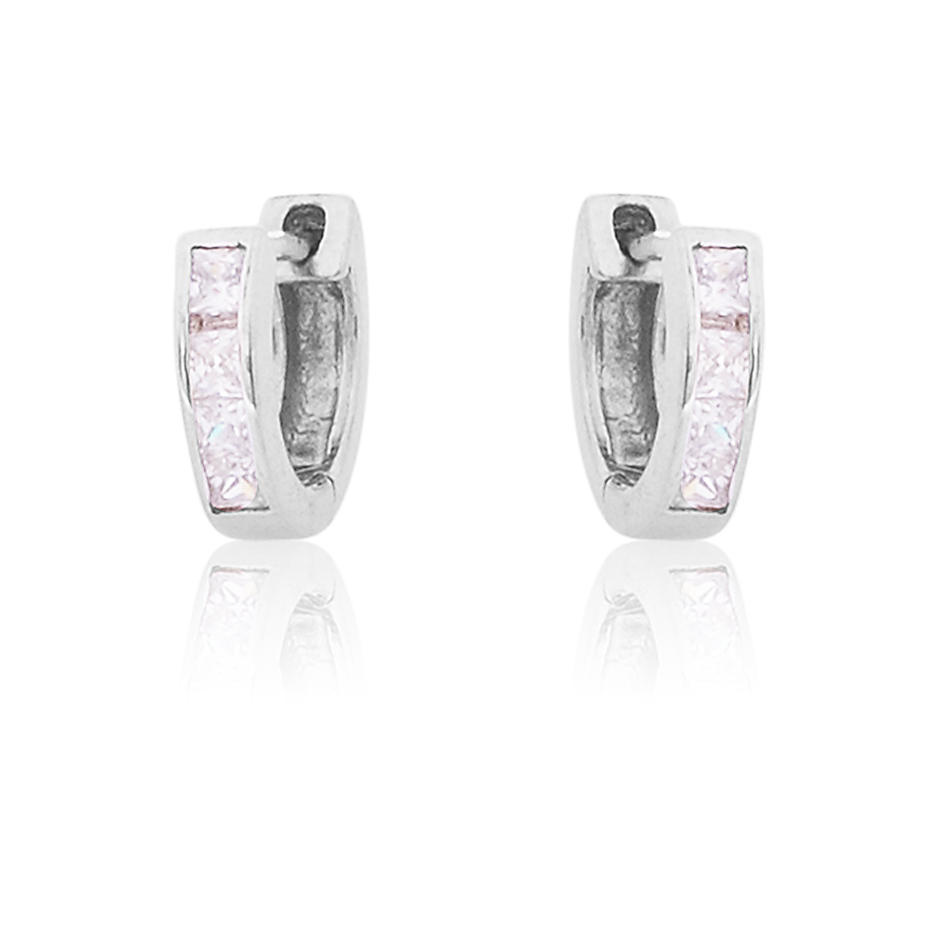 Silver Slim Bali Round Mens /Boys Earring