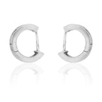 Silver Slim Bali Round Mens /Boys Earring